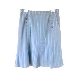 Worthington Pin Striped A-Line Skirt